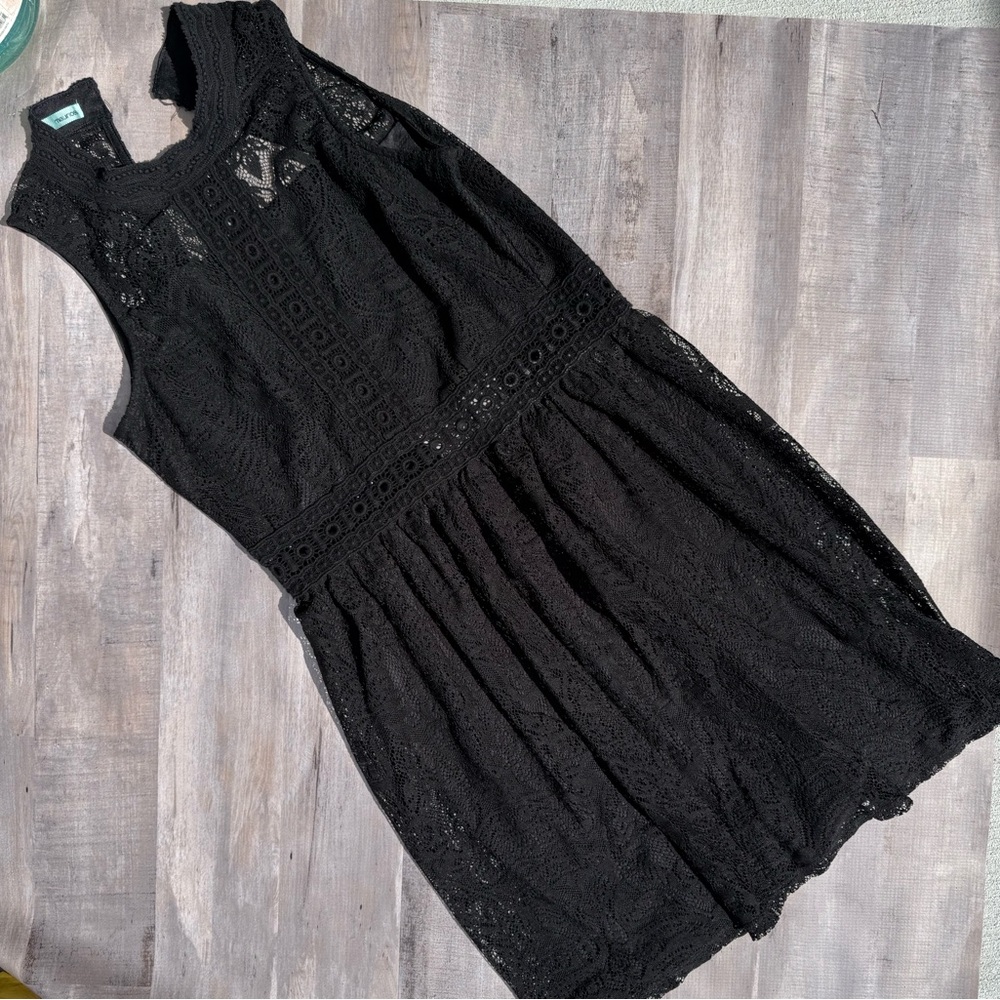 Maurices Black Lace Sleeveless Mini Dress